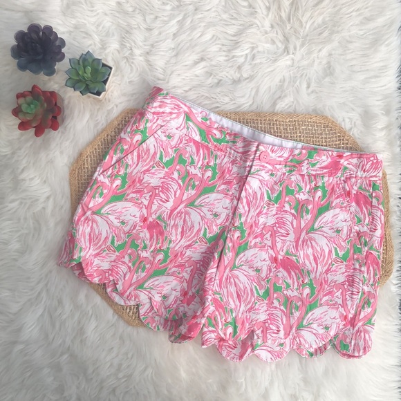 Lilly Pulitzer Pants - Lilly Pulitzer Pink Colony Buttercup Shorts